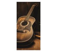 Old West Guitar Beach Towels Extra Large, Quick Dry Absorbent Multipurpose, Oversized Beach Towel, Sand Free Foldable Lightweight, Travel Towel, For Beach Pool Camping Travel Vacation, 63x31.5 in