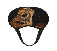 Old west Guitar Sleep Mask for Side Sleeper, Blackout Sleep Eye Mask Comfortable Blindfold Eyeshade Soft Breathable Sleeping Mask with Elastic Strap Silk Eye Covers for Travel