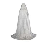 Old White Brick Wall Hooded Cape For Teenagers Witch Vampire Cosplay Party Halloween Christmas Printed Long Cloak