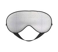 Old White Brick Wall Printing Soft Eye Mask Reversible Cover for Travel Adjustable Strap Blackout Sleep