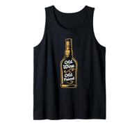 Old Wine Old Friend Celebration for Wine Lovers Night Tank Top