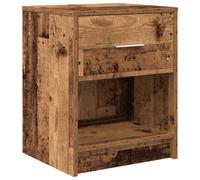 (old wood, 1 pcs) vidaXL Bedside Cabinets 2 pcs with Drawer Nightstand Bed Side Table