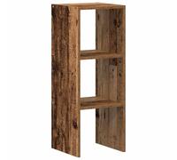 (old wood, 1 pcs) vidaXL Bookcases Stackable Bookshelf Storage Shelf Book Stand Engineered Wood