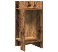 vidaXL Side Table with Shelf Old Wood 25.5x27x60 cm