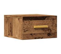 (old wood, 1 pcs) vidaXL Wall-mounted Bedside Cabinet Bedroom Floating Cabinet Bedside Unit