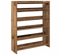 (old wood, 100 cm/ 80 cm) vidaXL Shoe Rack Shoe Cabinet Shoe Storage Shelf Hall Cupboard Engineered Wood