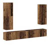 (old wood, 100 cm) vidaXL TV Cabinet Set 4 Piece Engineered Wood Furniture Multi Colours/Sizes