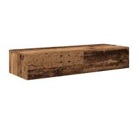 (old wood, 100 x 36 x 19 cm) vidaXL Wall Shelf with Drawers Floating Storage Display Shelf Engineered Wood