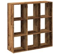 vidaXL Room Divider Bookcase, Bookshelf for Living Room, Book Rack for Decoration, Storage Shelf, Modern Style, Old Wood Engineered Wood