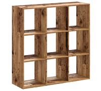 (old wood, 102 x 32 x 102 cm) vidaXL Bookcase Bookshelf Book Rack Storage Cabinet Engineered Wood