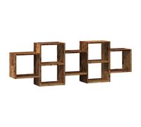 (old wood, 129 x 18 x 42 cm) vidaXL Wall Shelf Floating Shelf Wall Storage Shelf Engineered Wood