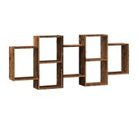vidaXL Wall Shelf Old Wood 159x18x65 cm Engineered Wood