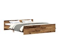 vidaXL Bed Frame without Mattress Old Wood 180x200cm Engineered Wood