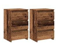 Bed Cabinet Nightstand Side Table Storage Bed Table Engineered Wood vidaXL