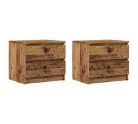 Bed Cabinet Nightstand Side Table Storage Bed Table Engineered Wood vidaXL