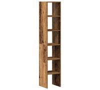 (old wood, 2 pcs) vidaXL Bookcases Stackable Bookshelf Storage Shelf Book Stand Engineered Wood