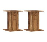 vidaXL Speaker Stands 2 pcs Old Wood 30x30x40 cm Engineered Wood