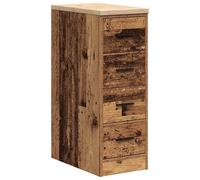 vidaXL Garage Storage Cabinet Old Wood 30x51x85 cm Solid Wood Pine