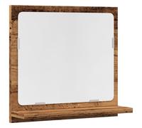 (old wood, 40 x 11 x 37 cm) vidaXL Bathroom Mirror Toilet Mirror Washroom Wall Mirror Engineered Wood