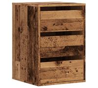 vidaXL Corner Chest of Drawers Old Wood 40x41x58 cm Engineered Wood