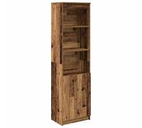 (old wood, 50 cm) vidaXL Highboard Black Oak 37.5x35x180 cm Engineered Wood cabinet side cabinet