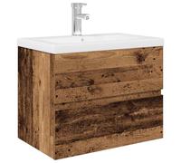 (old wood, 60 x 38.5 x 45 cm) vidaXL Sink Cabinet Home Bathroom Sink Unit Storage Cabinet Engineered Wood