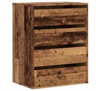 vidaXL Corner Chest of Drawers Old Wood 60x41x76 cm Engineered Wood