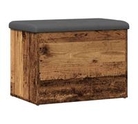 (old wood, 62 x 42 x 45 cm) vidaXL Storage Bench Entryway Shoe Bench Hallway Shoe Rack Engineered Wood
