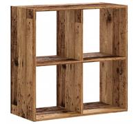 (old wood, 68.5 x 32 x 68.5 cm) vidaXL Bookcase Bookshelf Book Rack Storage Cabinet Engineered Wood