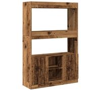 (old wood, 92 x 33 x 140 cm) vidaXL Highboard Sideboard Storage Organiser Cabinet Cupboard Engineered Wood