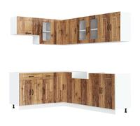 Kitchen Cabinet Set 11 Piece Cupboard Storage Cabinet Engineered Wood vidaXL