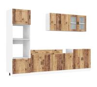 7 Piece Kitchen Cabinet Set Kalmar Engineered Wood
