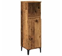 vidaXL Single Door Old Wood Bathroom Cabinet