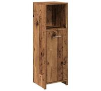(old wood) vidaXL Bathroom Cabinet Cupboard Storage Rack Washer Shelf Engineered Wood