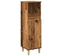 Bathroom Cabinet Old Wood 30x30x100 cm Engineered Wood Compact Storage Wall Unit [EEK: Yes]
