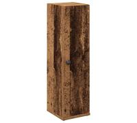 vidaXL Bathroom Cabinet with Roll Holder Old Wood 20.5x22x72 cm