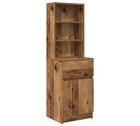 (old wood) vidaXL Bedside Cabinet Grey Sonoma 39x35x125 cm Engineered Wood bedside table