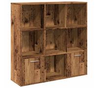 vidaXL Book Cabinet Old Wood 98x29x97.5 cm Engineered Wood