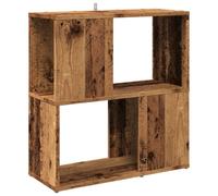 (old wood) vidaXL Book Cabinet Highboard Book Rack Display Storage Shelf Engineered wood