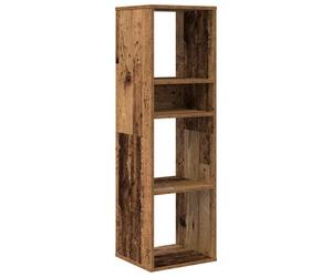 (old wood) vidaXL Book Cabinet Highboard Book Rack Display Storage Shelf Engineered Wood