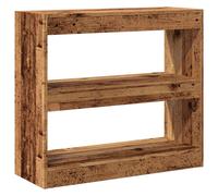 (old wood) vidaXL Book Cabinet/Room Divider Storage Cabinet Home Organiser Multi Colours