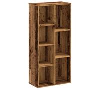 (old wood) vidaXL Bookcase Bookshelf Rack Storage Cabinet Book Stand Engineered Wood