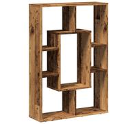 vidaXL Bookcase Old Wood 63x20x90 cm Engineered Wood