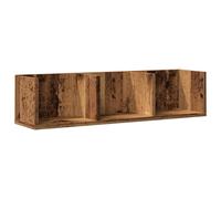 (old wood) vidaXL CD Wall Shelf Baby and Kids Room Wall Storage Cabinet Engineered Wood