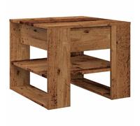 Coffee Table Old Wood 55.5x55x45 cm Engineered Wood