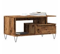 vidaXL Coffee Table Old Wood 90x49x45 cm Engineered Wood - Brown, Brown