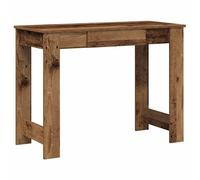 (old wood) vidaXL Desk Concrete Grey 100x45x75 cm Engineered Wood office desk study desk
