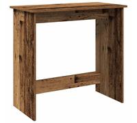 vidaXL Computer Desk Old Wood Effect - Size: 75 x 80 x 40cm - Brown - Wilko