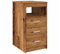 (old wood) vidaXL Drawer Cabinet Storage Cabinet Chest Drawer Nightstand Engineered Wood