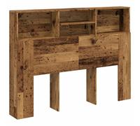 (old wood) vidaXL Headboard Cabinet Bedroom Bookcase Headboard Furniture Multi Colours